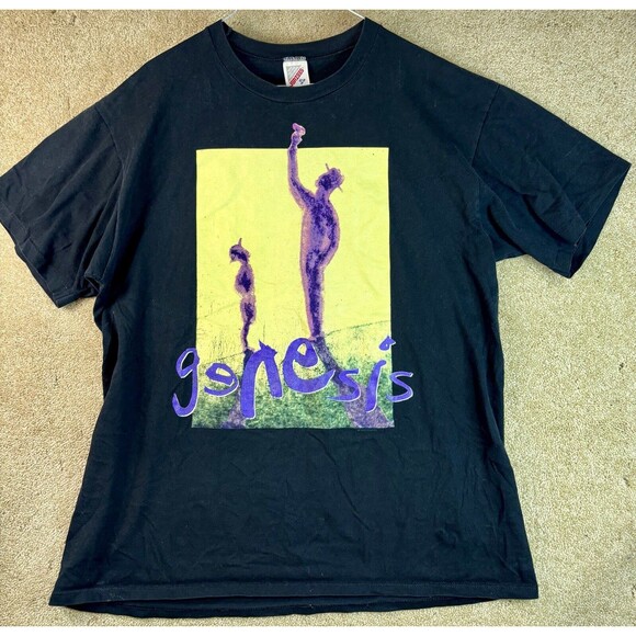 Vintage 1992 The Genesis Tour Double Sided Rock Band Concert T Shirt XL - Picture 1 of 5